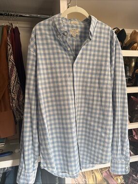 J. Crew Blue Gingham Shirt - Classic Button-Up